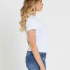 Clothing Sass Clothing | Chloe Basic Tee White