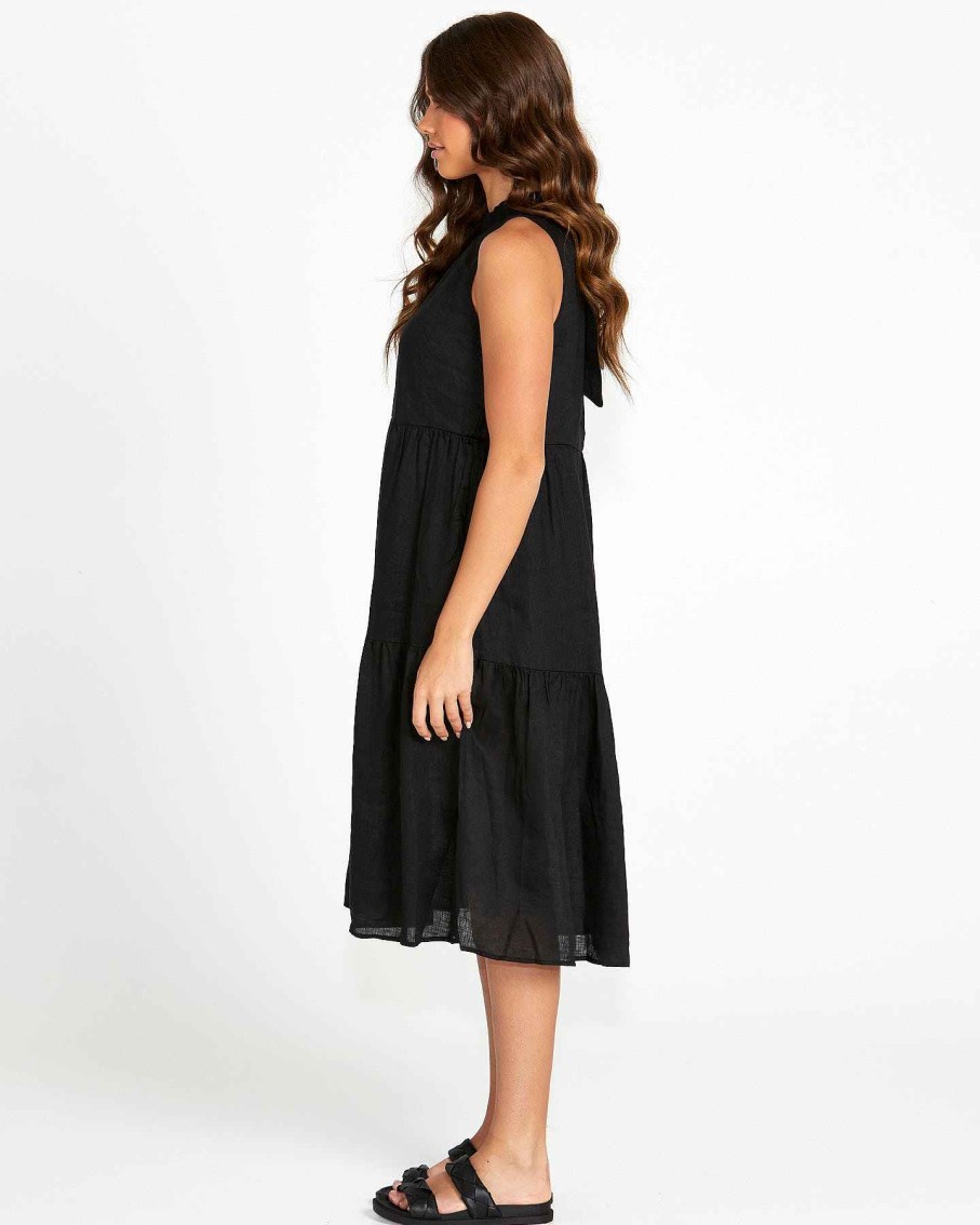 Clothing Sass Clothing | Savannah Dress Black