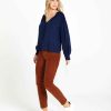 Clothing Sass Clothing | Lilah Skinny Leg Cord Pant Amber Brown