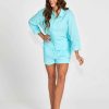 Clothing Sass Clothing | Felix Oversized Shirt Aqua