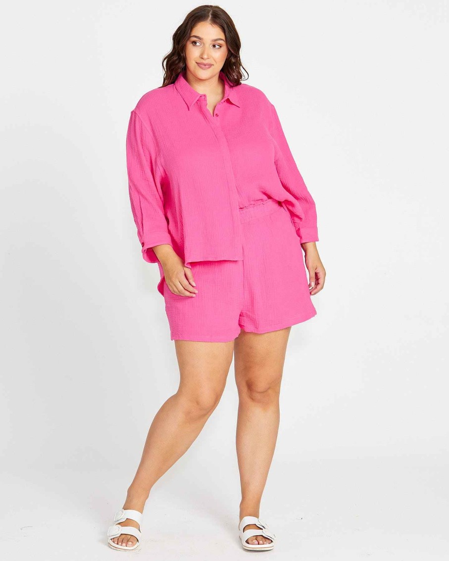 Clothing Sass Clothing | Felix Short Pink