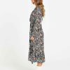 Clothing Sass Clothing | June Long Sleeve Midi Dress Patchwork Floral