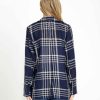 Clothing Sass Clothing | Pippa Blazer Navy Check