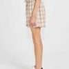 Clothing Sass Clothing | Stevie Drawcord Short Mocha Check