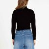 Clothing Sass Clothing | Nisha Mock Neck Top Black