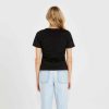 Clothing Sass Clothing | Claire V-Neck Tee Black