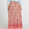 Clothing Sass Clothing | Ashley Midi Skirt Pink Blossom