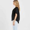 Clothing Sass Clothing | Cassie Off Shoulder Top Black