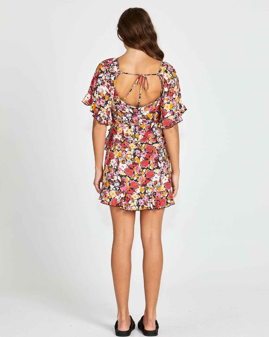 Clothing Sass Clothing | Arabella Mini Dress Flower Print