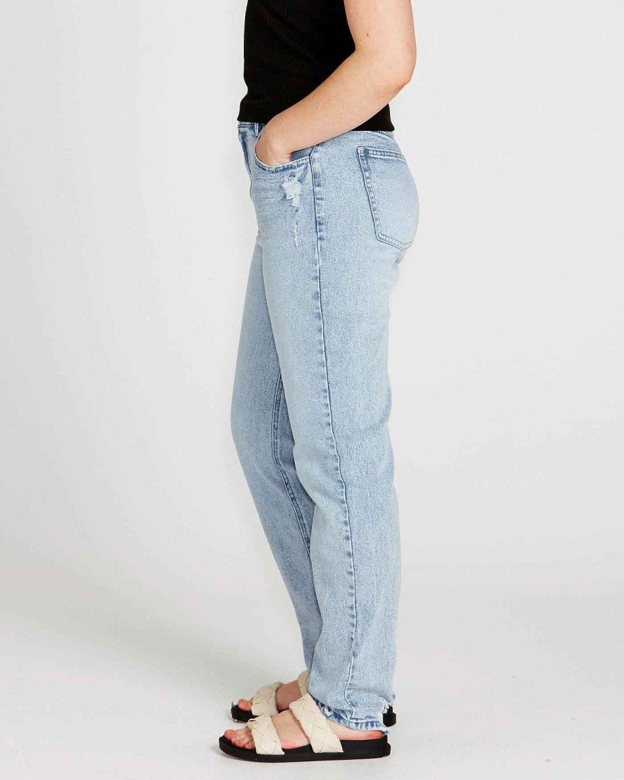 Clothing Sass Clothing | Rhea Straight Leg Jeans 70 Wash