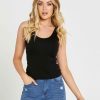 Clothing Sass Clothing | Cassie Singlet Black