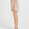 Clothing Sass Clothing | Stevie Drawcord Short Mocha Check