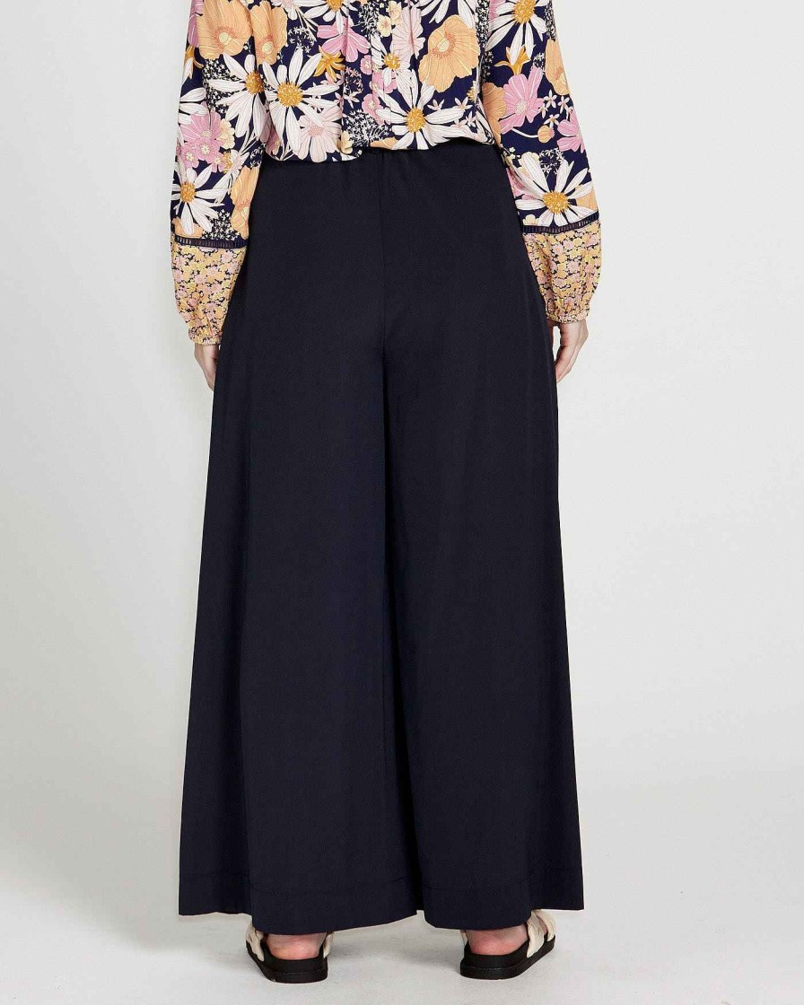 Clothing Sass Clothing | Lillian Palazzo Pant Navy