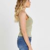 Clothing Sass Clothing | Cassie Singlet Sage Green