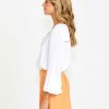 Clothing Sass Clothing | Montana Boho Blouse White