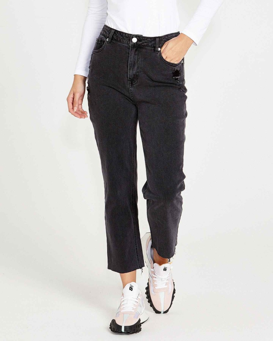 Clothing Sass Clothing | Mavourne Straight Leg Jeans 82 Wash