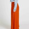 Clothing Sass Clothing | Francesca Wide Leg Pant Rust