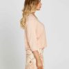 Clothing Sass Clothing | Donna Knit Top Peach