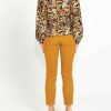 Clothing Sass Clothing | Lilah Skinny Leg Cord Pant Mustard