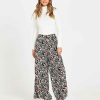 Clothing Sass Clothing | June Wide Leg Pant Patchwork Floral