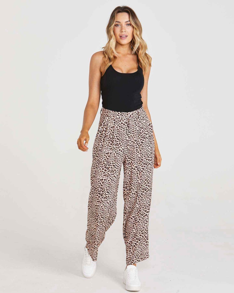 Clothing Sass Clothing | Camilla Tailored Pant Animal