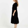 Clothing Sass Clothing | Sonya Midi Tiered Dress Black