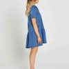 Clothing Sass Clothing | Kellie Denim Dress 80 Wash