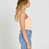 Clothing Sass Clothing | Bec One Shoulder Top Peach