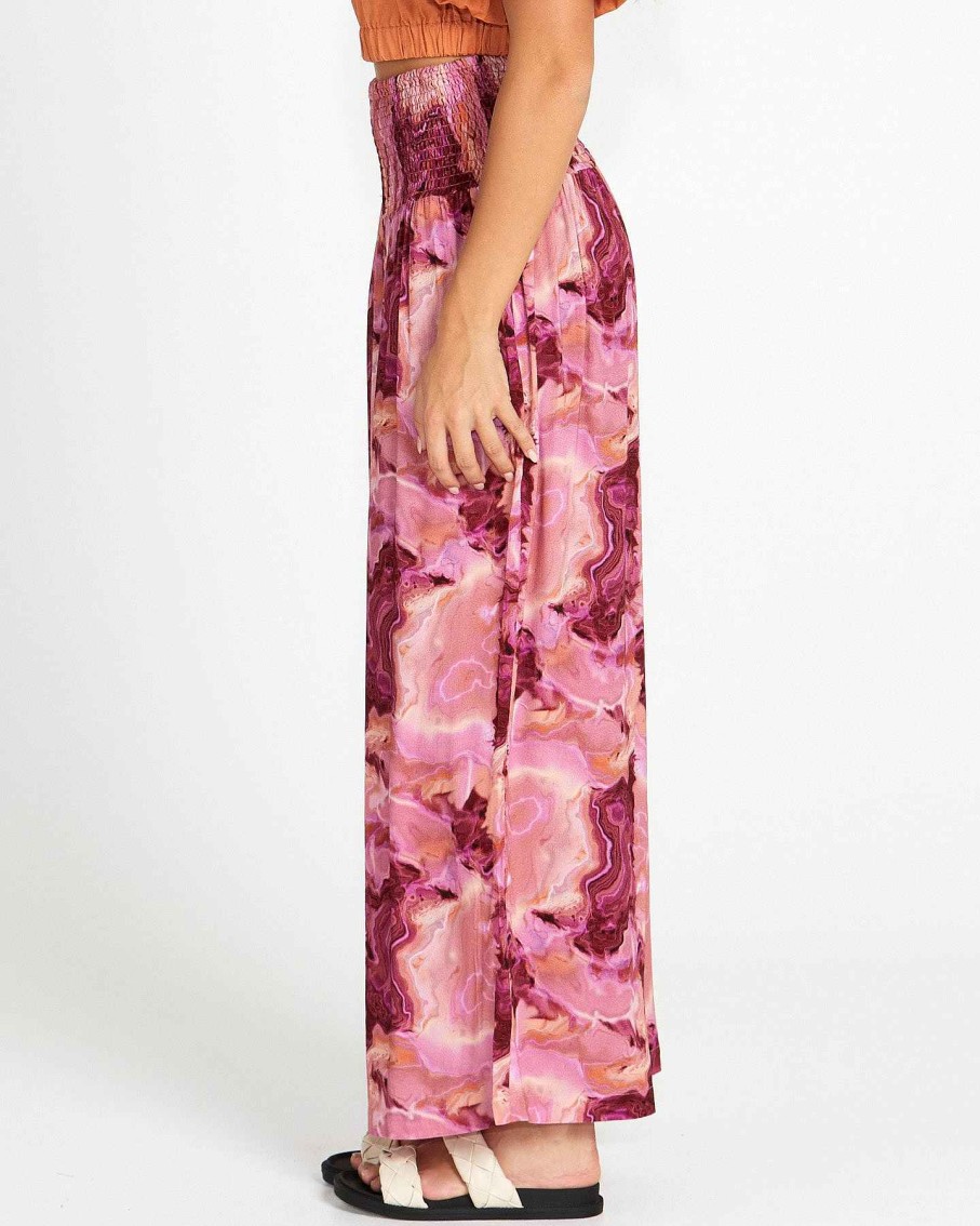 Clothing Sass Clothing | Remy Relaxed Pant Berry Marble