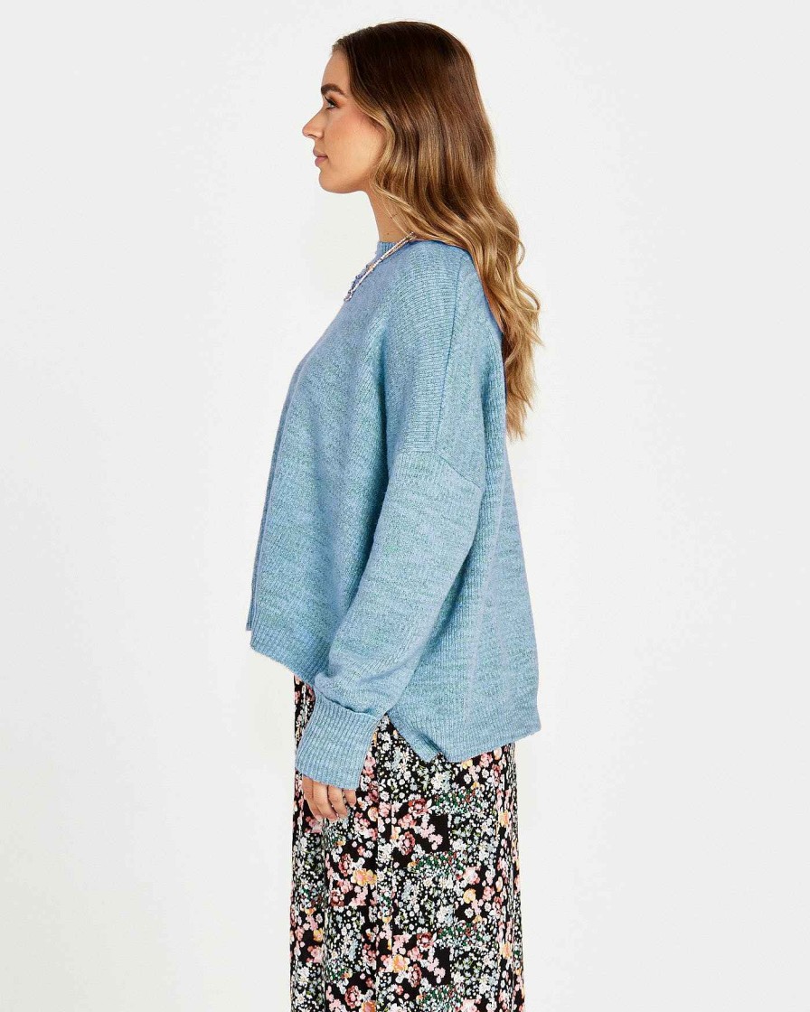 Clothing Sass Clothing | Kirsha Jumper Blue