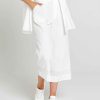 Clothing Sass Clothing | Sofia Embroidered Wide Leg Pant White