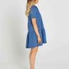 Clothing Sass Clothing | Kellie Denim Dress 80 Wash