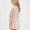 Clothing Sass Clothing | Pippa Blazer Mocha Check