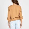 Clothing Sass Clothing | Willow Boxy Shirt Tan