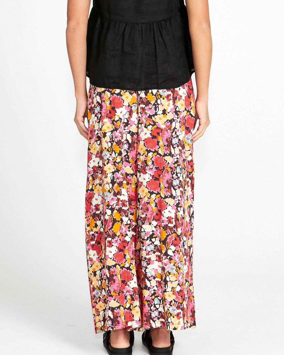 Clothing Sass Clothing | Arabella Wide Leg Pant Flower Print