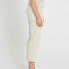 Clothing Sass Clothing | Carolina Straight Leg High Waisted Pant Beige