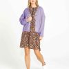 Clothing Sass Clothing | Celine Button Thru Cardi Lavender