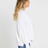 Clothing Sass Clothing | Marie Oversized Knit Top White