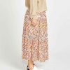 Clothing Sass Clothing | Jemma Boho Skirt White Ditsy