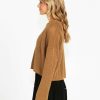 Clothing Sass Clothing | Lily Bell Sleeve Knit Top Mocha