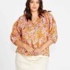 Clothing Sass Clothing | Eleanor Shell Top 70S Floral