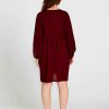 Clothing Sass Clothing | Rava Boho Mini Dress Wine