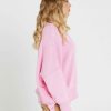 Clothing Sass Clothing | Marie Oversized Knit Top Pink