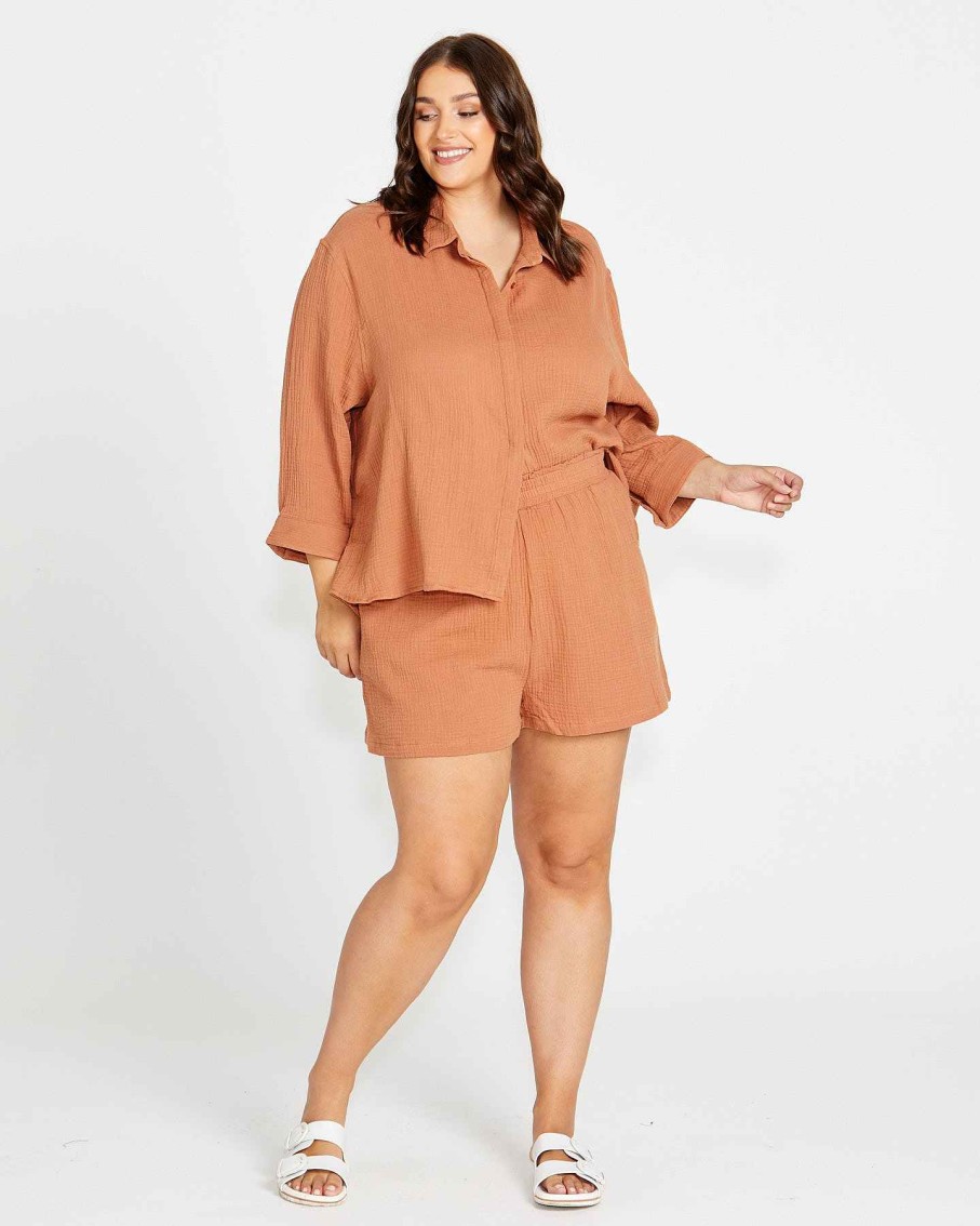 Clothing Sass Clothing | Felix Short Mocha