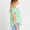 Clothing Sass Clothing | Cassie Off Shoulder Top Mint